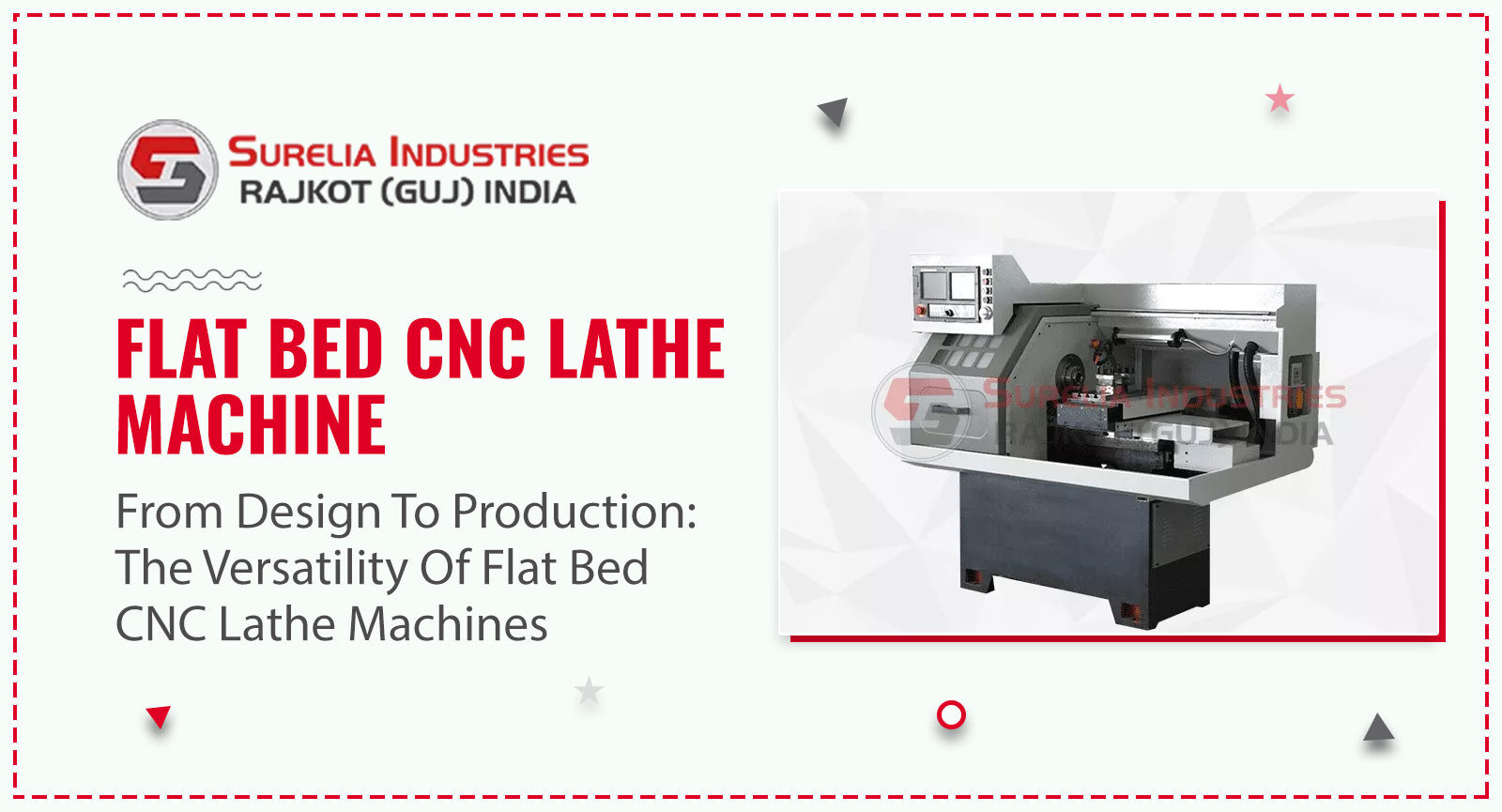From Design to Production: The Versatility of Flat Bed CNC Lathe Machines, Lathe Machine