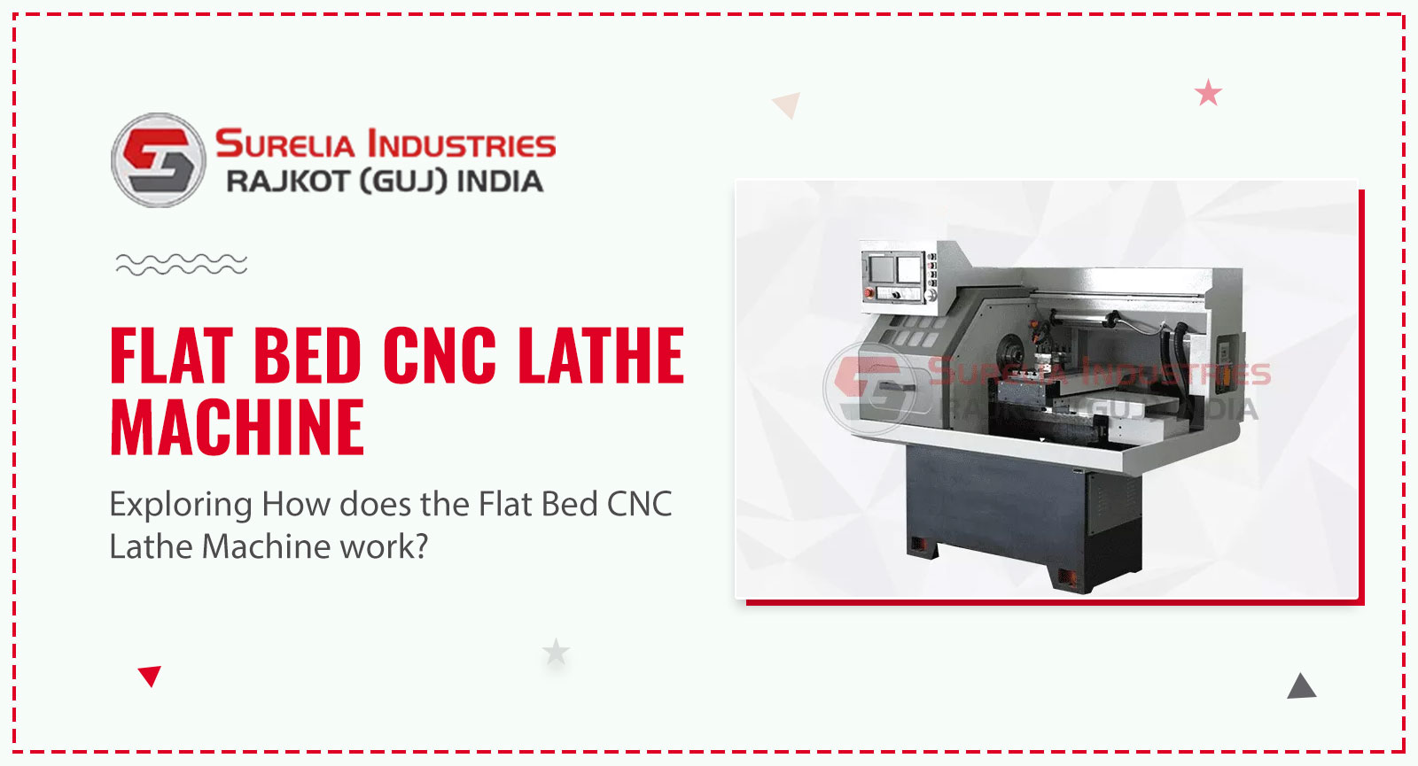 Exploring How does the Flat Bed CNC Lathe Machine work?, Lathe Machine